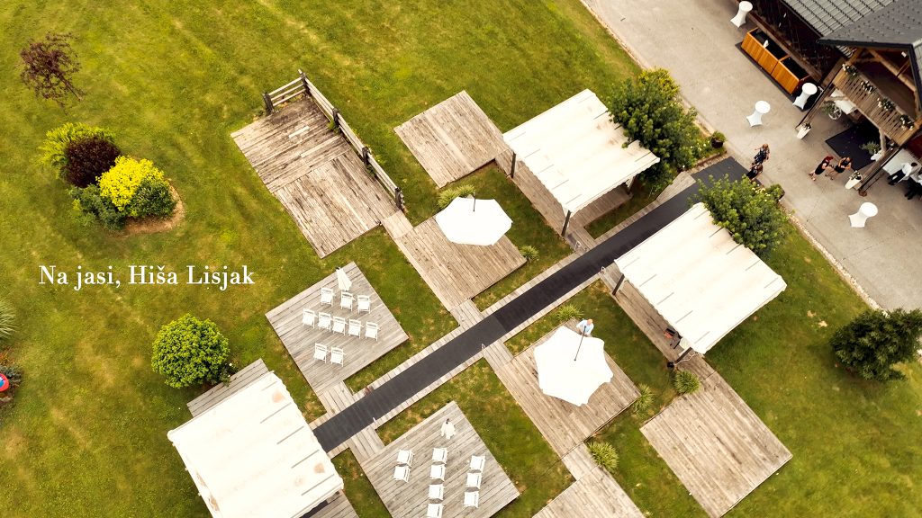 snemanje iz zraka hiša lisjak